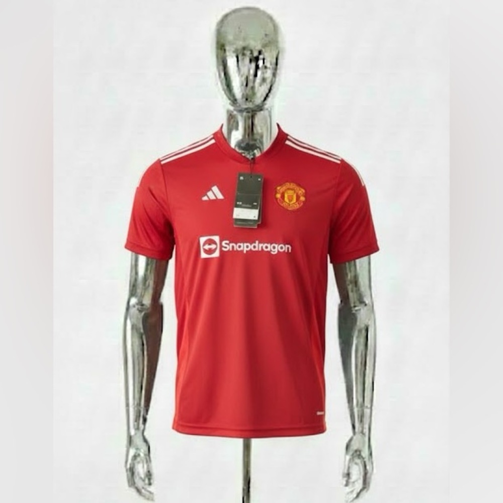 Adidas: Manchester United Men’s Red Soccer/Snapdragon Jersey (XXL/2XL)